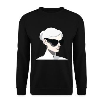 Mysterious Woman - Unisex Sweatshirt - black - Front - Alina (178cm) & Michal (187cm)