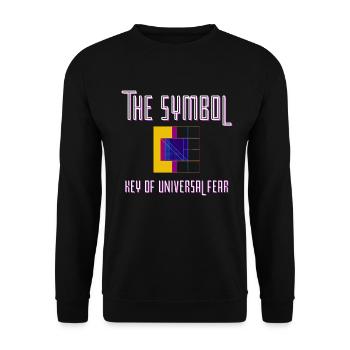 The Symbol Key of Universal Fear - Unisex Sweatshirt - black - Front - Alina (178cm) & Michal (187cm)