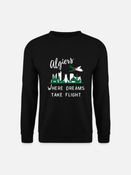 Alger où les rêves prennent leur envol - Sweat-shirt Unisexe - noir