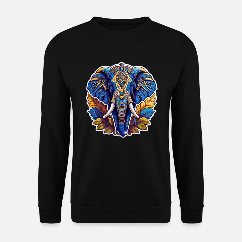 Indian Elephant - Unisex Sweatshirt - black