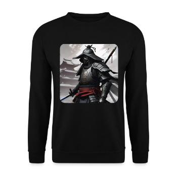 Proud Samurai Warrior Japan Asia Kendo Ninja - Unisex Sweatshirt - black - Front - Alina (178cm) & Michal (187cm)