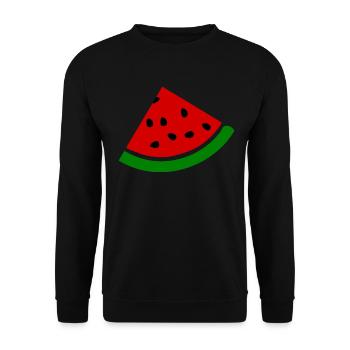 Pastèque - Sweat-shirt Unisexe - noir - Devant - Alina (178cm) & Michal (187cm)