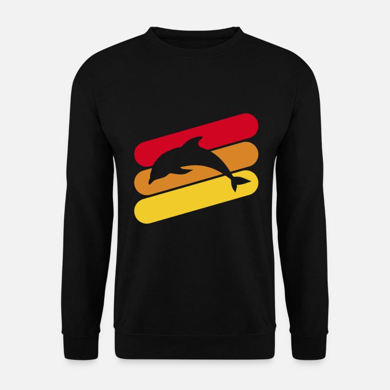 Delfin - Unisex Pullover - Schwarz