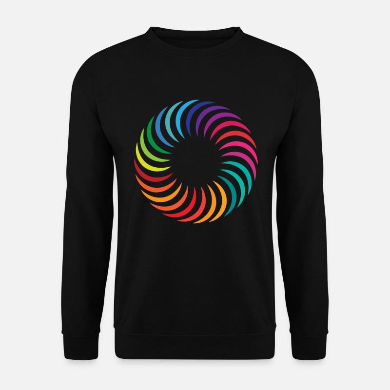 Regenbogen Kreis - Unisex Pullover - Schwarz