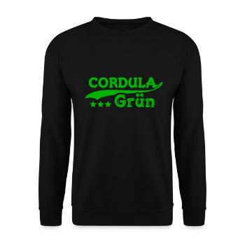 Cordula Green - Unisex Sweatshirt - black - Front - Alina (178cm) & Michal (187cm)