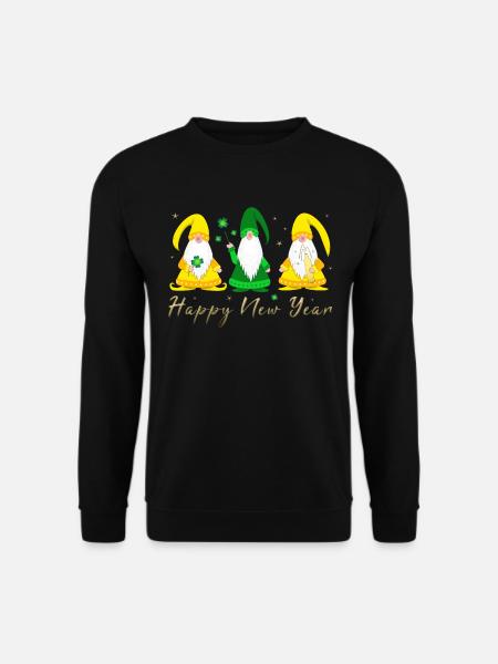 Bonne année gnome imp - Sweat-shirt Unisexe - noir