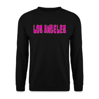 Los Angeles - Unisex Sweatshirt - black - Front - Alina (178cm) & Michal (187cm)