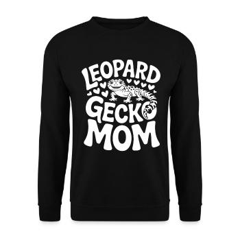 Léopard Gecko Maman Léopards Gecko Reptiles - Sweat-shirt Unisexe - noir - Devant - Alina (178cm) & Michal (187cm)