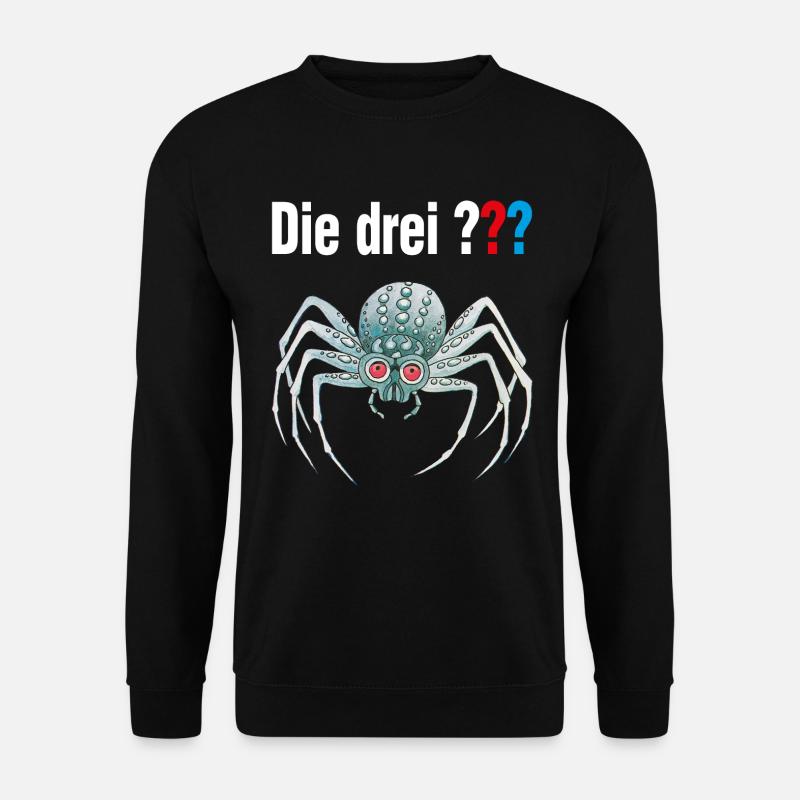 Die Drei ??? und die silberne Spinne - Unisex Pullover - Schwarz