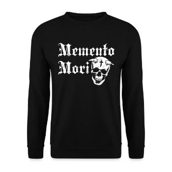 Memento Mori - Vintage - Unisex Sweatshirt - black - Front - Alina (178cm) & Michal (187cm)