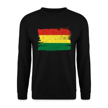 Bolivia Flag Bandiera Peace Vintage - Unisex Sweatshirt - black - Front - Alina (178cm) & Michal (187cm)