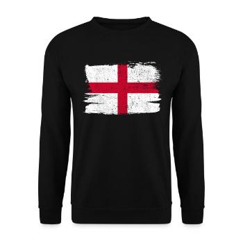 Inghilterra Bandiera England Flag Peace Vintage - Unisex Sweatshirt - black - Front - Alina (178cm) & Michal (187cm)