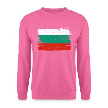 Bulgarie drapeau paix patrie état Vintage - Sweat-shirt Unisexe - rose - Devant