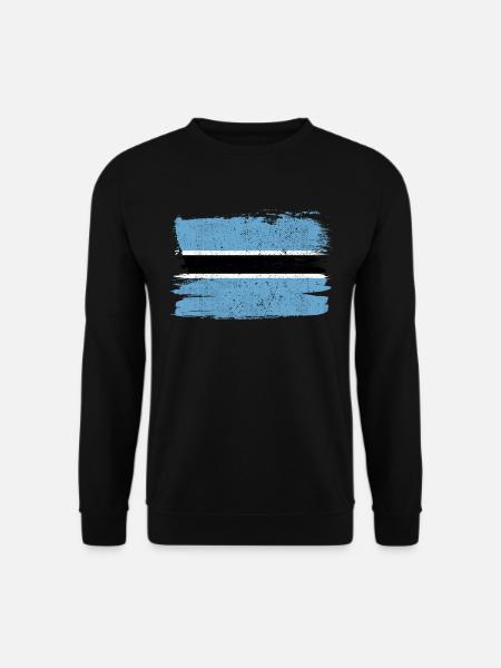 Botswana Flagge Flagge Frieden Vintage - Unisex Pullover - Schwarz