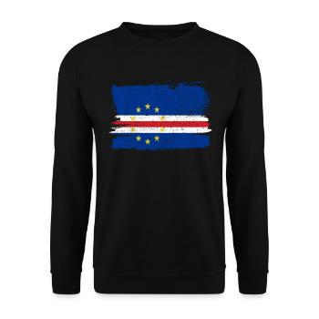 Cap-Vert drapeau drapeau paix Vintage - Sweat-shirt Unisexe - noir - Devant - Alina (178cm) & Michal (187cm)