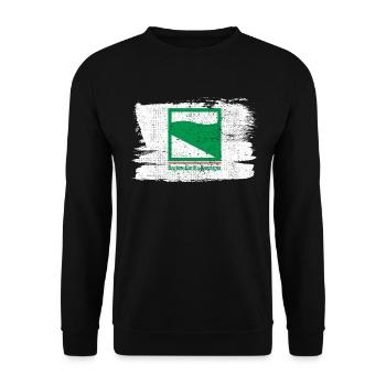 Emilia Romagna Flag Italy Flag Peace Vintage - Unisex Sweatshirt - black - Front - Alina (178cm) & Michal (187cm)