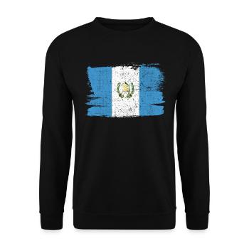 Guatemala Flag Flag Peace Vintage - Unisex Sweatshirt - black - Front - Alina (178cm) & Michal (187cm)