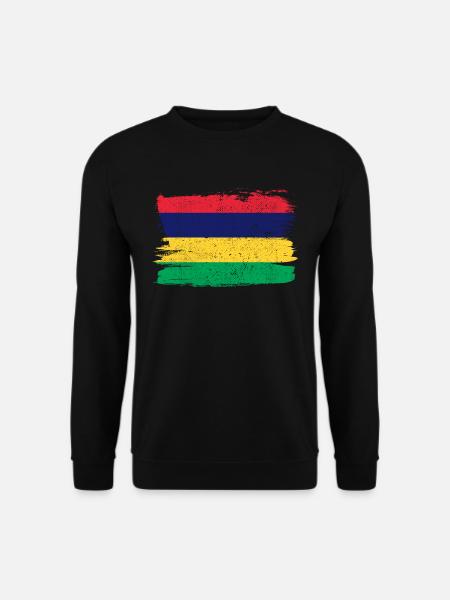 Mauritius Flagge Flagge Frieden Vintage - Unisex Pullover - Schwarz