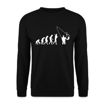 Pêcheur pêcheur cadeau pêche pêche ange brochet - Sweat-shirt Unisexe - noir - Devant - Alina (178cm) & Michal (187cm)
