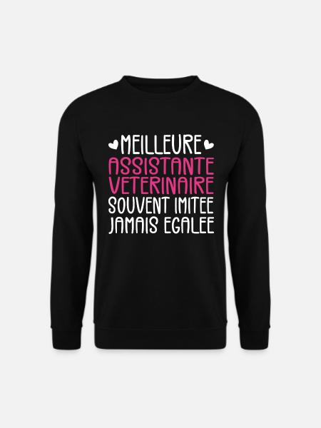 Often Imitated Best Veterinary Assistant - Unisex Sweatshirt - black