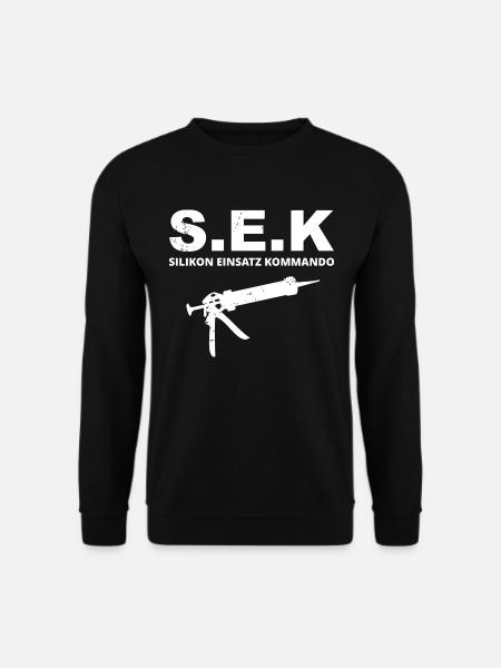 Fliesenleger Silikon Einsatz Kommando - Unisex Pullover - Schwarz