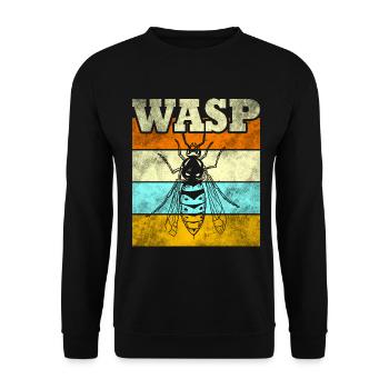 wasp - Unisex Sweatshirt - black - Front - Alina (178cm) & Michal (187cm)