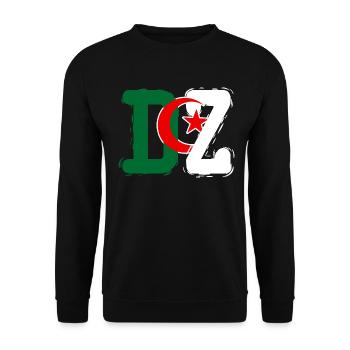 Dz Algerien Dzair - Unisex Pullover - Schwarz - Vorne - Alina (178cm) & Michal (187cm)