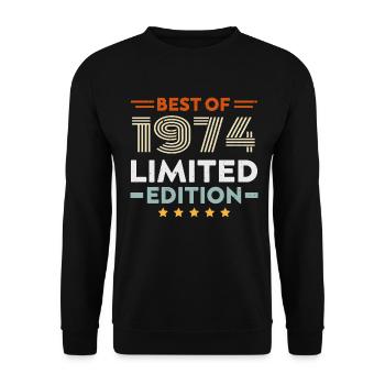 Retro 1963 Vintage Gift 61st Birthday 61 Years - Unisex Sweatshirt - black - Front - Alina (178cm) & Michal (187cm)