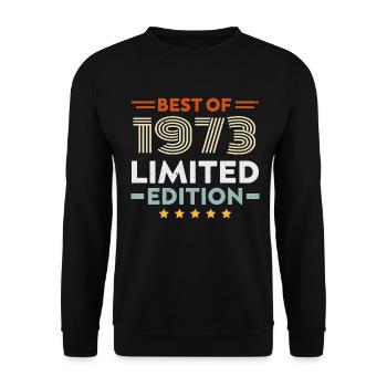 Retro 1963 Vintage Geschenk 61. Geburtstag 61 Jahre - Unisex Pullover - Schwarz - Vorne - Alina (178cm) & Michal (187cm)