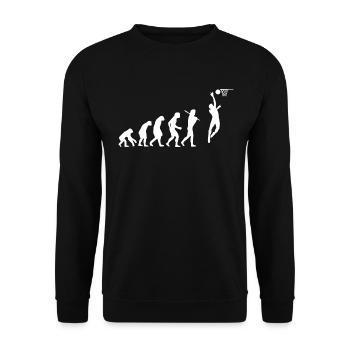 Basket-ball basket-ball cadeau evolution - Sweat-shirt Unisexe - noir - Devant - Alina (178cm) & Michal (187cm)
