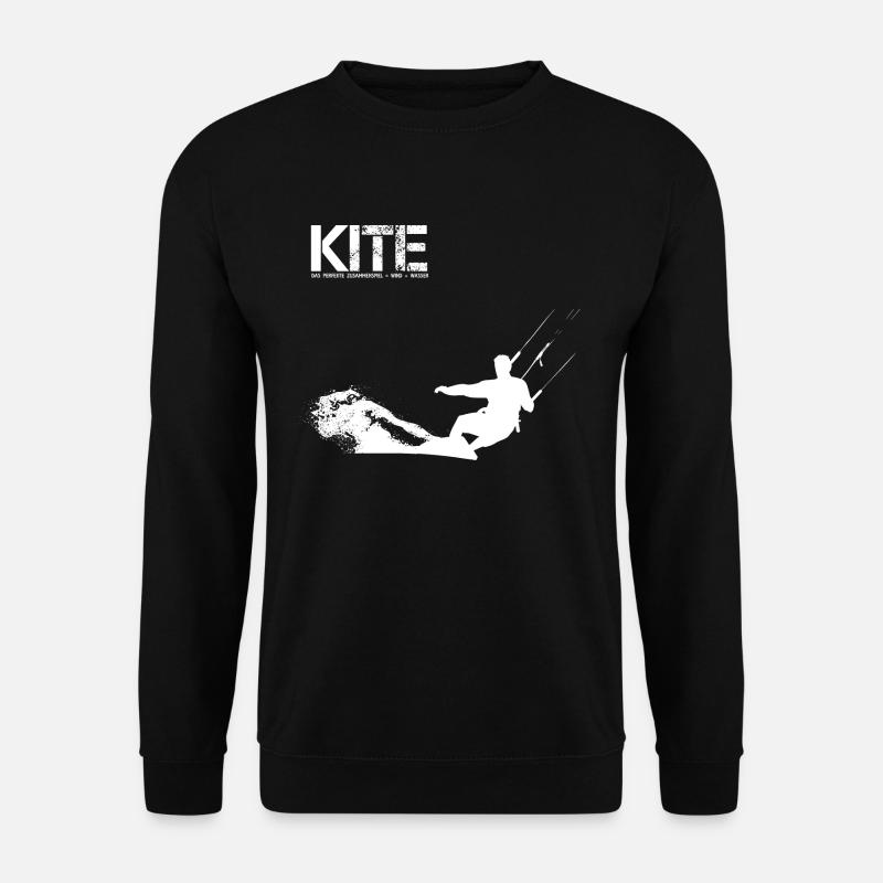 KITEBOARDING GESCHENK - Unisex Pullover - Schwarz