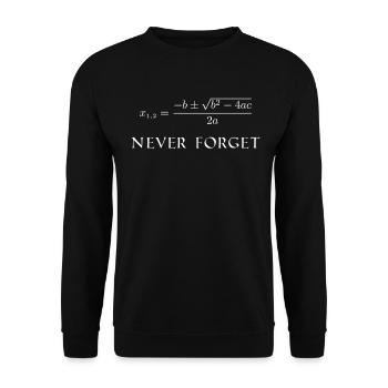Formule de minuit - Sweat-shirt Unisexe - noir - Devant - Alina (178cm) & Michal (187cm)