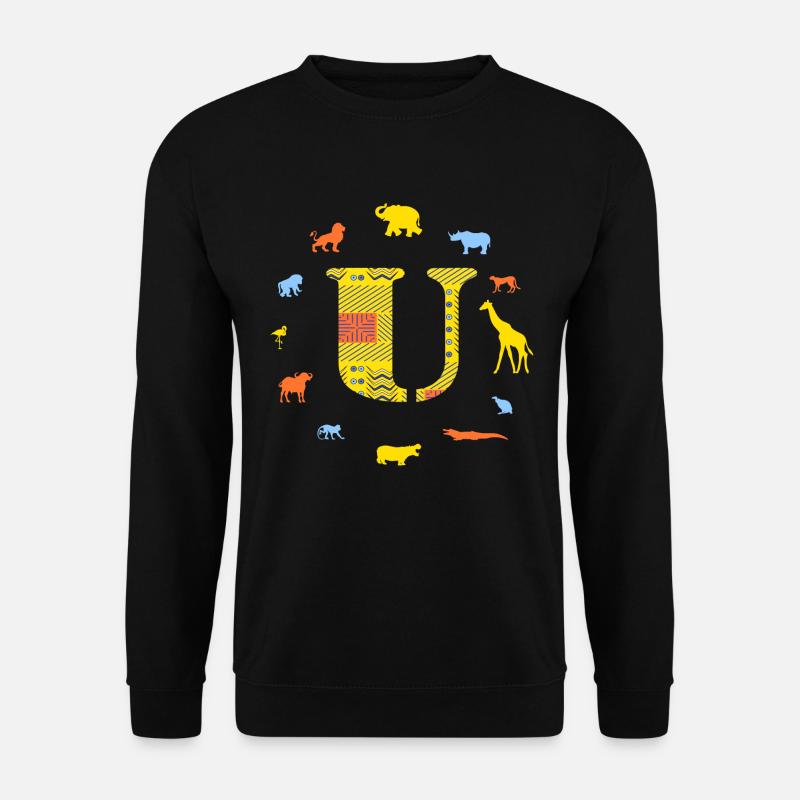 afrika u - Unisex Pullover - Schwarz