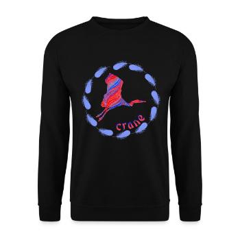 Crane E 279 - Unisex Sweatshirt - black - Front - Alina (178cm) & Michal (187cm)