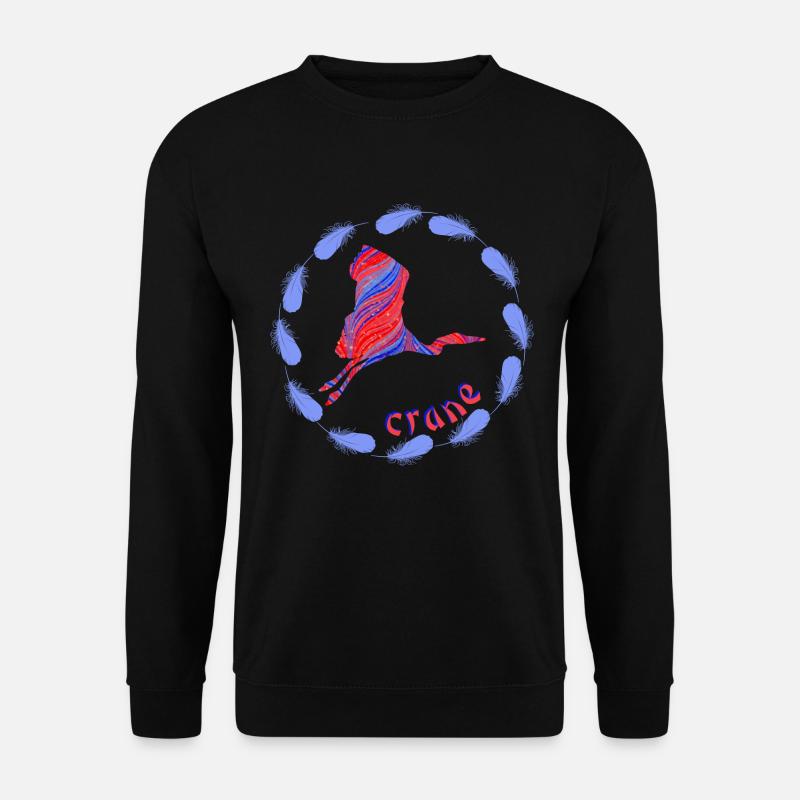 kranich e 279 - Unisex Pullover - Schwarz