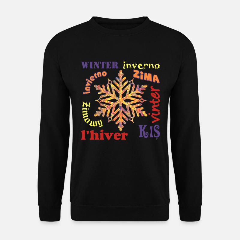 Winter multilingual E 53 - Unisex Sweatshirt - black