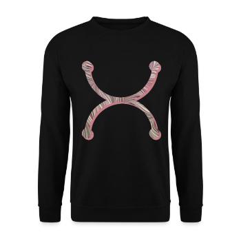 Symbole Étain E 29 - Sweat-shirt Unisexe - noir - Devant - Alina (178cm) & Michal (187cm)