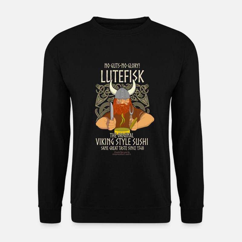 Lutefisk Viking Sushi - Unisex Sweatshirt - black