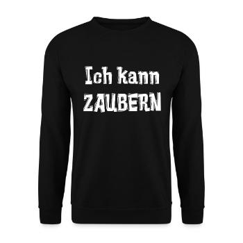 Zaubern - Unisex Pullover - Schwarz - Vorne - Alina (178cm) & Michal (187cm)