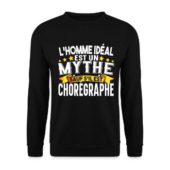 Chorégraphe Homme Chorégraphie Danseur Danser - Sweat-shirt Unisexe - noir - Devant - Alina (178cm) & Michal (187cm)