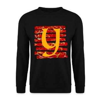 Bande E 232 Y - Sweat-shirt Unisexe - noir - Devant - Alina (178cm) & Michal (187cm)