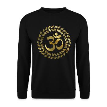 OM - Sweat-shirt Unisexe - noir - Devant - Alina (178cm) & Michal (187cm)