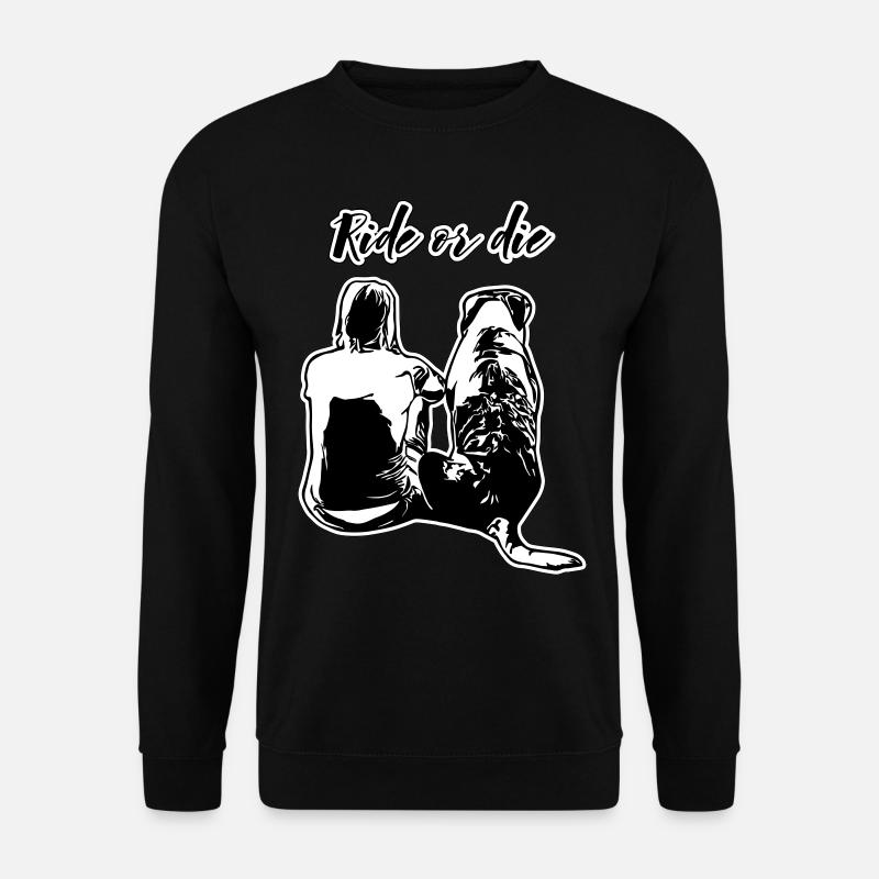 Ride or die with me - Unisex Pullover - Schwarz