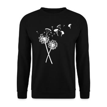 Dandelion Paragliding Paragliding Bestseller - Unisex Sweatshirt - black - Front - Alina (178cm) & Michal (187cm)