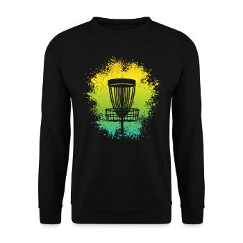 Disc Golf Design Discgolfer Sport Discgolf - Unisex Pullover - Schwarz - Vorne - Alina (178cm) & Michal (187cm)