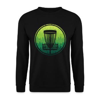 Disc Golf Discgolfer Design Sport Discgolf - Unisex Pullover - Schwarz - Vorne - Alina (178cm) & Michal (187cm)