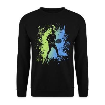Joueur de tennis Club de tennis Enfants Joueur de tennis - Sweat-shirt Unisexe - noir - Devant - Alina (178cm) & Michal (187cm)