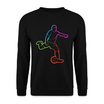 Football player Bunt Football player Footballer - Unisex Sweatshirt - black - Front - Alina (178cm) & Michal (187cm)