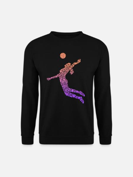 Volleyballerin Symbole Frauen Mädchen Volleyball - Unisex Pullover - Schwarz