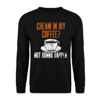 Kaffeeliebhaber Wird Nicht Passieren Lustiger Schwarzer Kaffee D - Unisex Pullover - Schwarz - Vorne - Alina (178cm) & Michal (187cm)